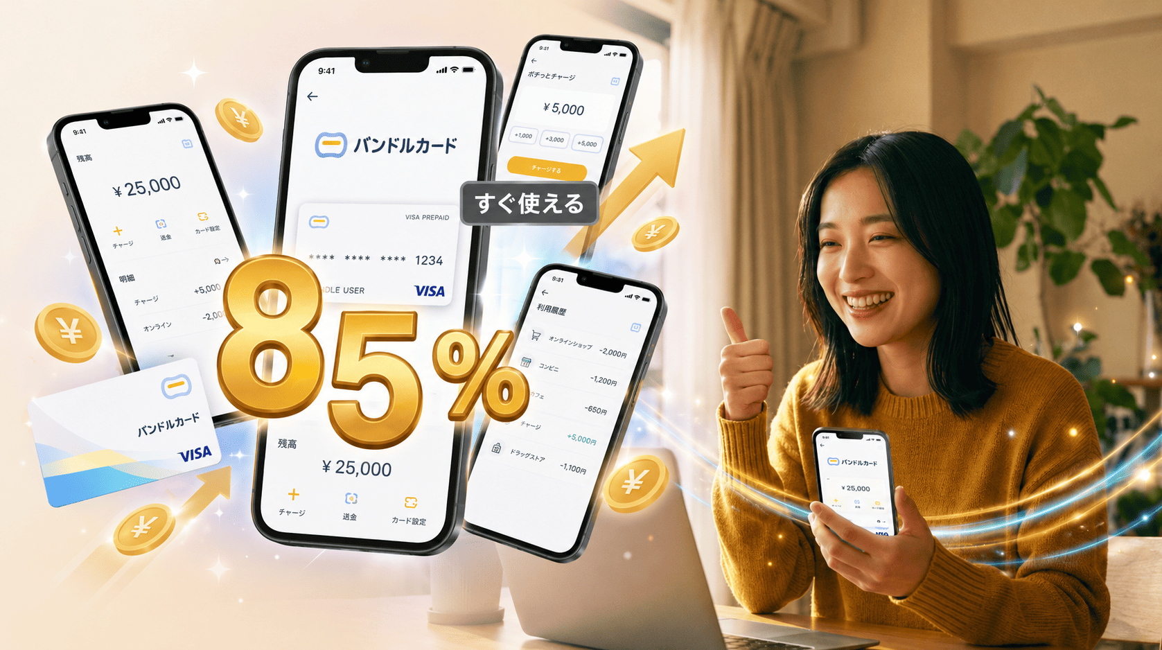 業界最高レート85%